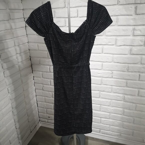 Banana Republic Ladies Cap Sleeves Fully Lined Size 10 Dress - Picture 2 of 9